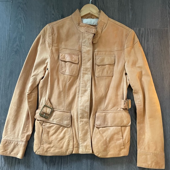 Mustard suede jacket - Picture 2 of 3